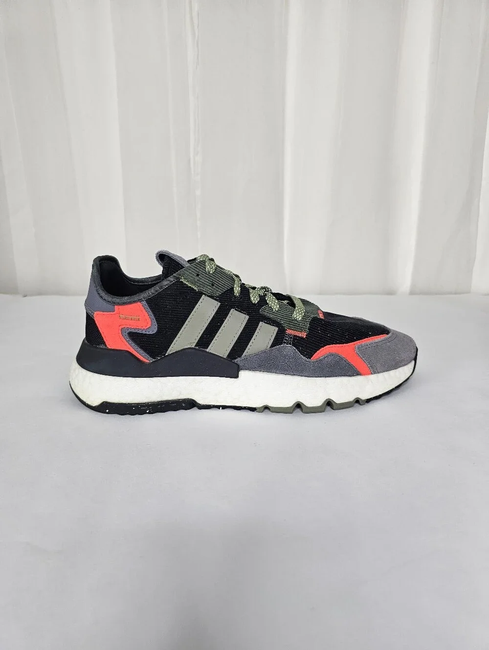 adidas Originals Nite Jogger Black Legacy Green Sneaker FZ1960 Retro Men's 8
